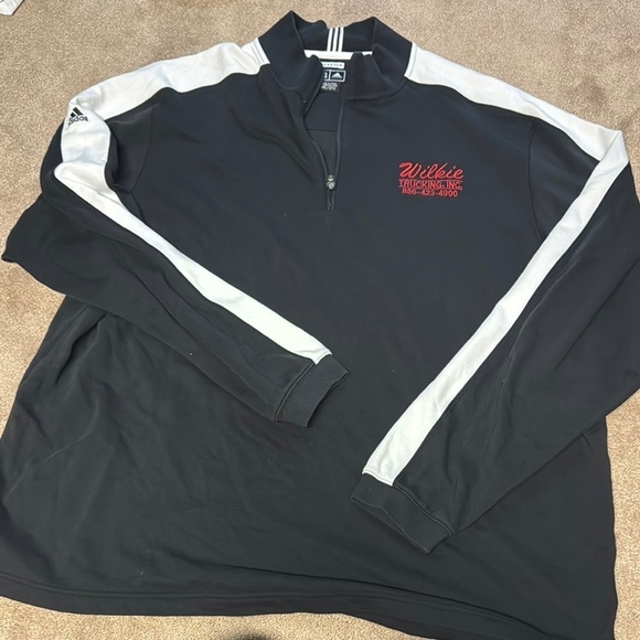adidas Other - Adidas Black and Gray Quarter-Zip Pullover size 3XL